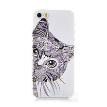 Phone Case with Cartoon Animals For Iphone 5 / 5S / SE