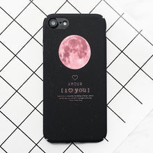 LACK Fashion Space Moons Cartoon Case For iphone 7 Case Cute Candy Airplane Frosted Hard Cover Phone Cases For iphone7 6 6S Plus