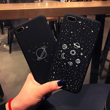 Cartoon Planet Moon Sun Stars Case For iphone 7 Case For iphone 7 6 6S Plus Universe Series Phone Cases Hard PC Back Cover