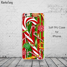 Merry Christmas Soft Santa Claus Design Cases For Iphone 7 7Plus 6 6S 5 5S SE Transparent Clear TPU Phone Cover Coque Fundas