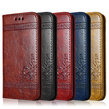 Leather Flip Phone Case For iPhone 7 Plus 6s Plus 5s 4s Samsung Galaxy S3 S4 S5 S6 S7 Edge S8 Plus Note 3 4 5 Card Phone Bags