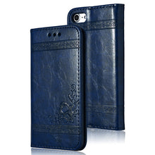 Leather Flip Phone Case For iPhone 7 Plus 6s Plus 5s 4s Samsung Galaxy S3 S4 S5 S6 S7 Edge S8 Plus Note 3 4 5 Card Phone Bags
