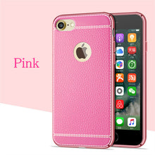KRY Litchi Grain Luxury Plating Phone Cases For iPhone 6 Case 5 5s TPU Silicone Cover For iPhone 7 Case 6s Plus Cases Coque Capa