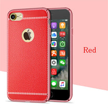 KRY Litchi Grain Luxury Plating Phone Cases For iPhone 6 Case 5 5s TPU Silicone Cover For iPhone 7 Case 6s Plus Cases Coque Capa