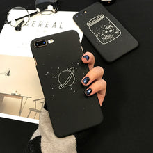USLION Cute Cartoon Wishing Bottle Planet Moon Phone Case For iPhone 7 6 6s Plus Fashion Starry Sky Hard PC Cases Back Cover