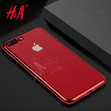 H&A Slim Phone Case for Apple iPhone 7 7 Plus Luxury TPU Silicone Soft Back Cover Case for iPhone 6 7 5 5s SE 6s Plus Cases