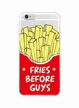 Cute Donuts Fries Before Guys Hearts Unicorn Pizza Soft Clear Phone Case For iPhone 7 7Plus 6 6S 6Plus 5 8 8Plus X SAMSUNG