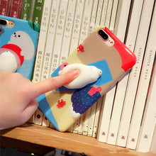 7 Colors 3D Cartoon  Animal Mobile Phone Shell