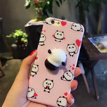 7 Colors 3D Cartoon  Animal Mobile Phone Shell