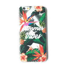 LACK Summer Palm Leaf Phone Case For iphone 7 Plus Case Clear Soft TPU Cover Cartoon Banana Leaves Cases For iphone 7 Case