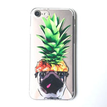 LACK Summer Palm Leaf Phone Case For iphone 7 Plus Case Clear Soft TPU Cover Cartoon Banana Leaves Cases For iphone 7 Case