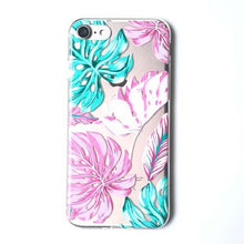 LACK Summer Palm Leaf Phone Case For iphone 7 Plus Case Clear Soft TPU Cover Cartoon Banana Leaves Cases For iphone 7 Case