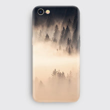 Landscape Scenery Case For Iphone 7 6 6S Plus Mountains Bamboo Sea Deer Cat Nature View Hard Back Case Cover For Iphone7 7plus