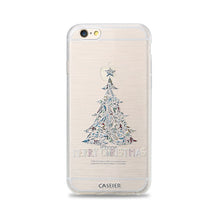 CASEIER Phone Case For iPhone 7 8 Plus Soft TPU Merry Christmas Cover For iPhone 7 8 Plus Relief Silicone Winter phone Case Capa