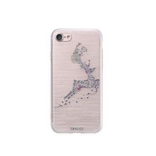 CASEIER Phone Case For iPhone 7 8 Plus Soft TPU Merry Christmas Cover For iPhone 7 8 Plus Relief Silicone Winter phone Case Capa