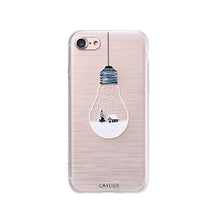 CASEIER Phone Case For iPhone 7 8 Plus Soft TPU Merry Christmas Cover For iPhone 7 8 Plus Relief Silicone Winter phone Case Capa