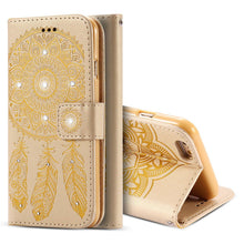 FLOVEME Flower Leather Case For iPhone 7 Plus For iPhone 6 6S Plus 5 5S SE Wallet Bag Case For iPhone 7 6 Card Slot Phone Cover