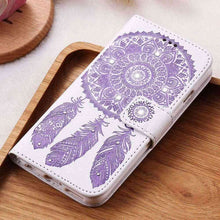 FLOVEME Flower Leather Case For iPhone 7 Plus For iPhone 6 6S Plus 5 5S SE Wallet Bag Case For iPhone 7 6 Card Slot Phone Cover