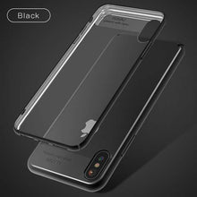 Ultra Thin Phone Cases For iPhone X Fitted Cases Transparent Plating PC Hard Full Protective Shockproof Armor Case Clear Cover