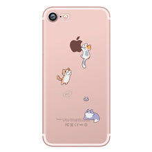 ciciber Phone Cases Cute Animals Spoof Crocodile Cat Panda Penguin Soft Silicon Case Cover for IPhone 7 6 6S 8 Plus 5S SE X Capa