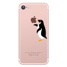 ciciber Phone Cases Cute Animals Spoof Crocodile Cat Panda Penguin Soft Silicon Case Cover for IPhone 7 6 6S 8 Plus 5S SE X Capa