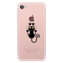 ciciber Phone Cases Cute Animals Spoof Crocodile Cat Panda Penguin Soft Silicon Case Cover for IPhone 7 6 6S 8 Plus 5S SE X Capa