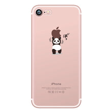 ciciber Phone Cases Cute Animals Spoof Crocodile Cat Panda Penguin Soft Silicon Case Cover for IPhone 7 6 6S 8 Plus 5S SE X Capa