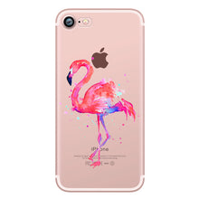 ciciber Phone Cases Summer Flamingos Love Soft Silicone Clear Case Cover for Apple IPhone 7 6 6S 8 Plus X 5S SE Coque Fundas