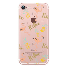 ciciber Phone Cases Summer Flamingos Love Soft Silicone Clear Case Cover for Apple IPhone 7 6 6S 8 Plus X 5S SE Coque Fundas