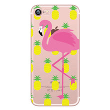 ciciber Phone Cases Summer Flamingos Love Soft Silicone Clear Case Cover for Apple IPhone 7 6 6S 8 Plus X 5S SE Coque Fundas