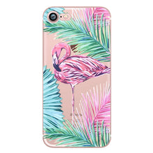 ciciber Phone Cases Summer Flamingos Love Soft Silicone Clear Case Cover for Apple IPhone 7 6 6S 8 Plus X 5S SE Coque Fundas