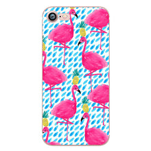 ciciber Phone Cases Summer Flamingos Love Soft Silicone Clear Case Cover for Apple IPhone 7 6 6S 8 Plus X 5S SE Coque Fundas