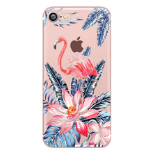 ciciber Phone Cases Summer Flamingos Love Soft Silicone Clear Case Cover for Apple IPhone 7 6 6S 8 Plus X 5S SE Coque Fundas