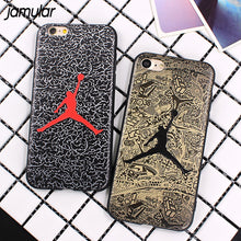 JAMULAR Jordan Silicone Slim Back Cover for iPhone X 6 6s 5S SE Skin NBA Phone Case For iphone 7 8 6 6S Plus Shell Bags Funda