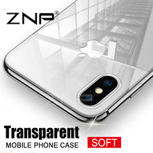 ZNP Ultra Thin Soft transparent TPU Case For Apple iPhone X 8 8 Plus 7 silicone Case Cover For iPhone 6 6 7 Plus Phone Bag Case