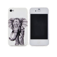 New Design 3D cute Animal World Giraffe Elephant OWL Aztec Pattern Phone Cover Cases For Apple iPhone 4 4S Case Cover Capa Shell