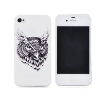 New Design 3D cute Animal World Giraffe Elephant OWL Aztec Pattern Phone Cover Cases For Apple iPhone 4 4S Case Cover Capa Shell