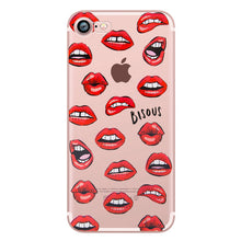 ciciber Mickey&Minnie kiss Lips pineapple unicorn Flamingo cactus soft silicone cases cover for iphone 6 6S 7 8 plus 5S SE X