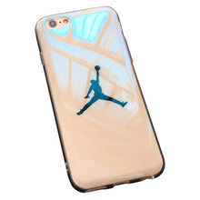 JAMULAR Flyman Jordan Case Cover for iPhone 7 6 6s Sport Basketball Blue-ray Soft Rubber Case for iphone X 8 7 Plus Protective