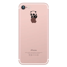 ciciber phone cases Lovely interesting animal pandas design Clear soft silicone TPU case cover for iphone 6 6S 7 8 plus 5S SE X