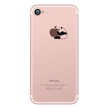 ciciber phone cases Lovely interesting animal pandas design Clear soft silicone TPU case cover for iphone 6 6S 7 8 plus 5S SE X