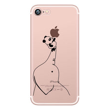ciciber phone cases Lovely interesting animal pandas design Clear soft silicone TPU case cover for iphone 6 6S 7 8 plus 5S SE X