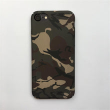 Retro Camouflage American flag Luminous Case For iphone 7 7plus X 8 6 6S Plus Super Man Matte Hard PC Phone Army style Fundas