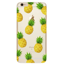 Silicon Case Cover for iPhone X 8 7 4 4S 5S 5C SE 6 6S Plus Phone cases Soft TPU Fundas Fruit Transparent