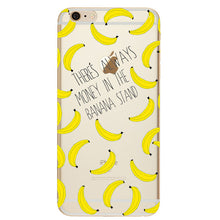 Silicon Case Cover for iPhone X 8 7 4 4S 5S 5C SE 6 6S Plus Phone cases Soft TPU Fundas Fruit Transparent