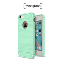 GKK Carbon Fiber Phone Cases For iPhone 6 Case 6s Plus SE 5 5s Cases Soft Anti-Knock Cover For iPhone 7 Case 7 Plus Capa Coque