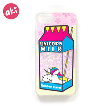 AKI Glitter Liquid Quicksand Phone Cases for iPhone 6 6s Plus Case Bling Unicorn Water Sequins Paris for iPhone 7 8 Plus X Case