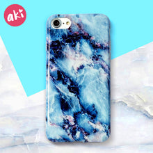 AKI Fashion Marble Phone Case for iPhone 6 6S Plus Case Classic Black White Pink Soft Cover for iPhone 7 8 Plus Cases Shell
