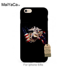 MaiYaCa Black tpu silicone US marine corps eagle Amazing new arrival phone case cover For case iPhone 5s 6s 6splus 7 7plus
